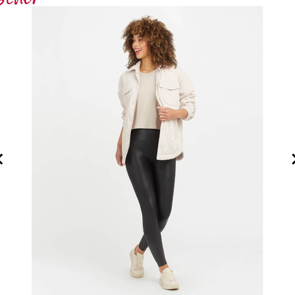 Spanx Faux Leather Leggings S‎ Tall